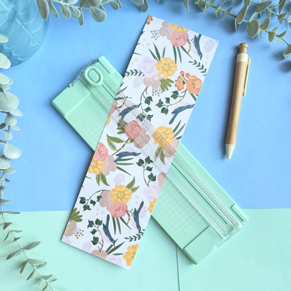 Mini Paper Guillotine Trimmer – Pastel Craft Paper Cutter