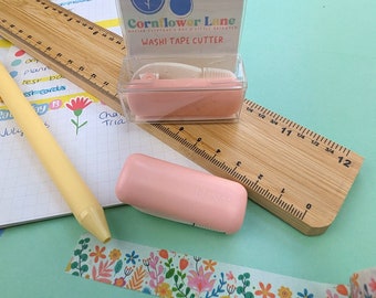 Washi Tape Cutter - Pastel Washi Tape Cutter - Clip on Washi Tape Cutter Tool - Tape Cutting Tool