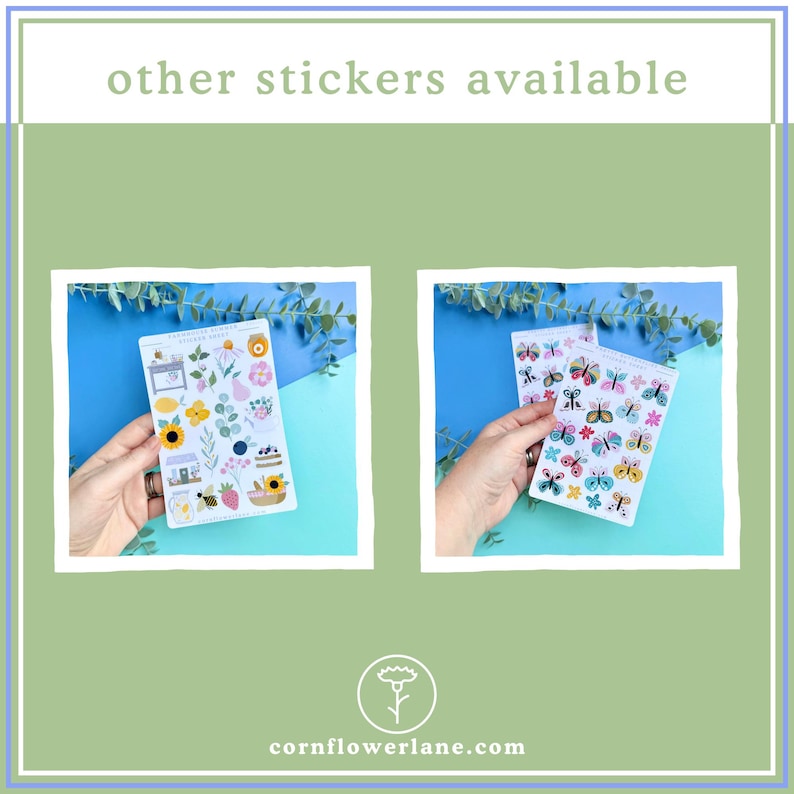 Knitting Crochet Stickers – Yarn Lover Sticker Sheet – Planner & Journaling Stickers image 5