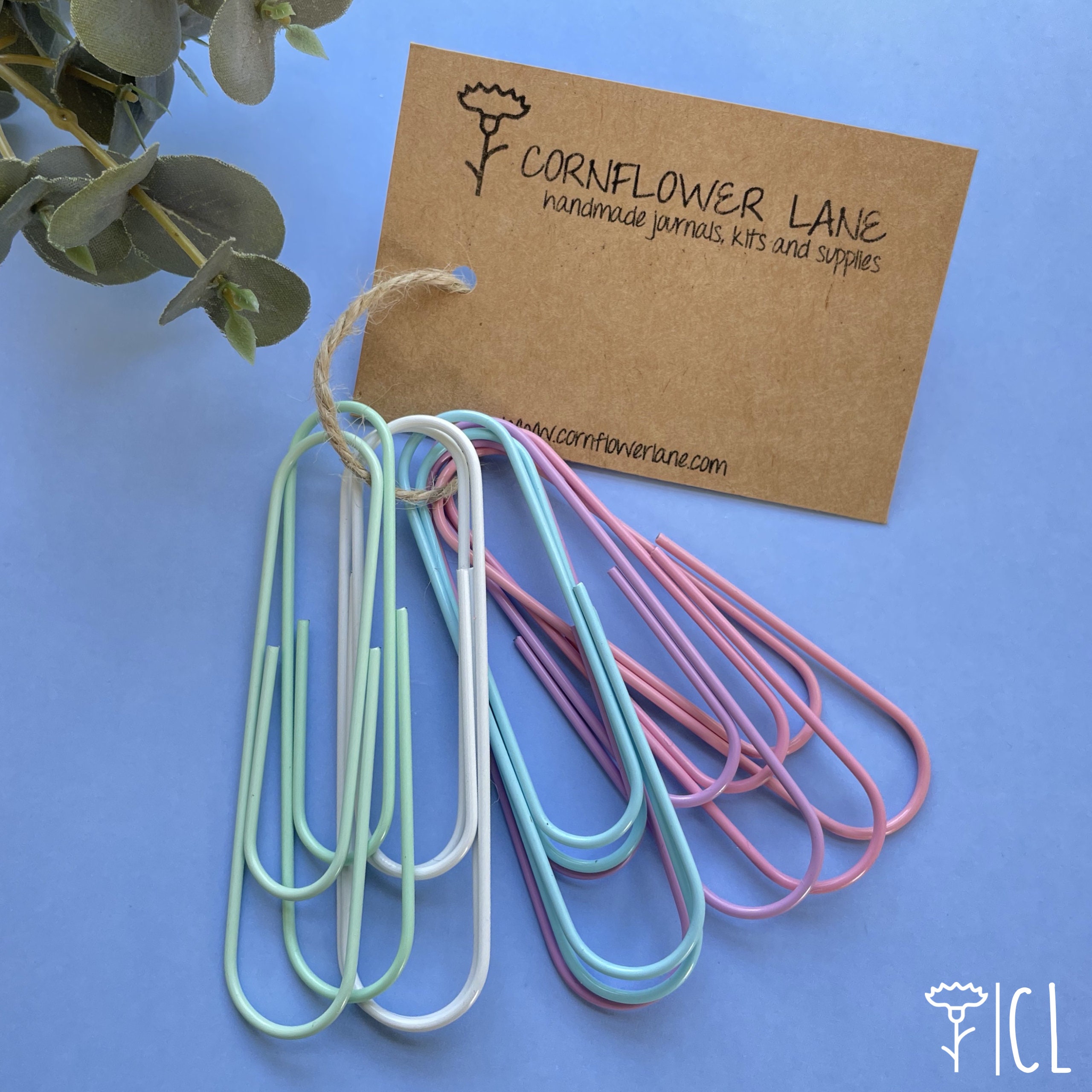 Jumbo Pastel Paperclips Pack of 10 Giant Paperclips Pastel Etsy