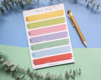 Weekly Meal Planner Notepad – A5 Meal Planning Pad