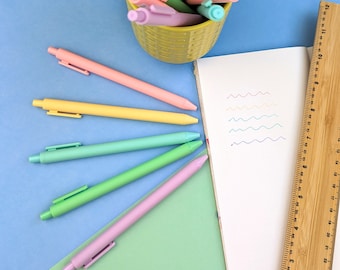 Pastel Ink Pen Set: Colored Journaling Pens, 5-Pack