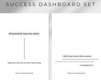 Success Dashboard Set - A5 Printable