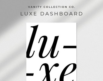 Luxe Living Dashboard - A5 Printable