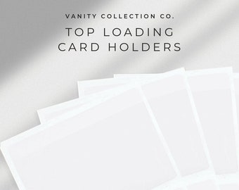 Top Load Clear Adhesive Card Pockets |  1 Sheet - Pack of 2