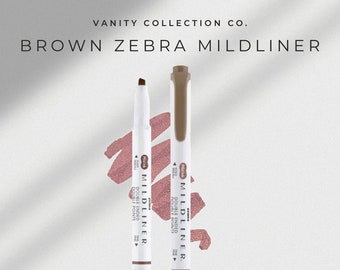 Zebra Mildliner Marker | Made in Japan | Dual Ended Brown Highlighter, Neutral Nude Beige Double Ended Marker