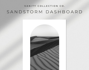 Into the Calm "Sandstorm" Dashboard - A5 Printable