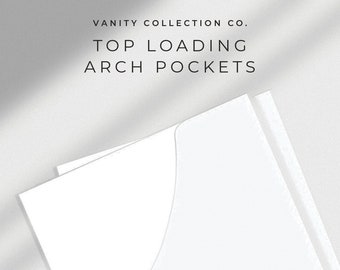 Top Load Clear Adhesive Card Pockets |  6 x 6 x 2inch