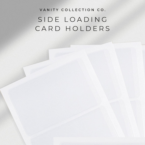 Side Load Clear Adhesive Card Pockets | 1 Sheet - Pack of 2 - Etsy Israel