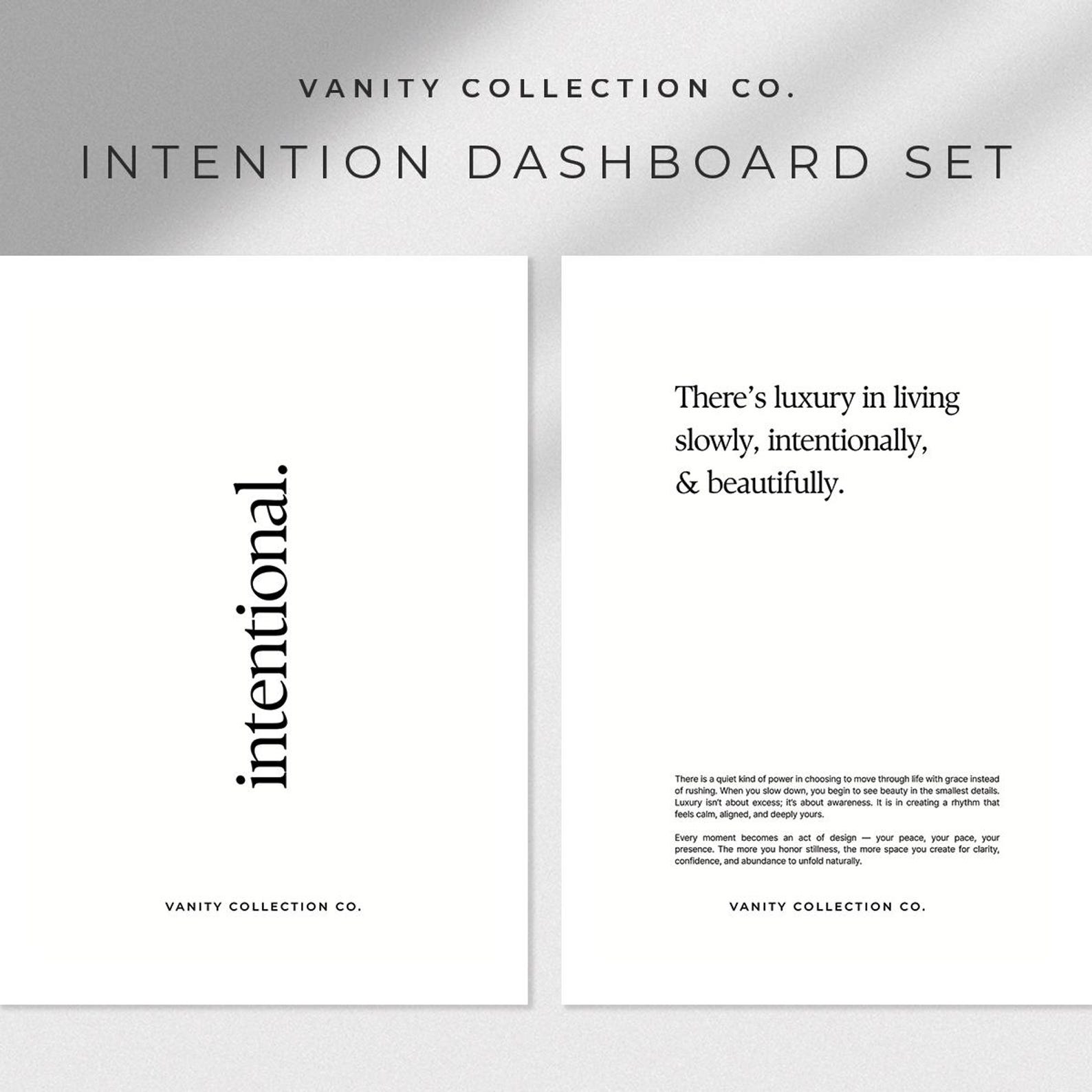 Intentional Dashboard Set - A5 Printable - Etsy