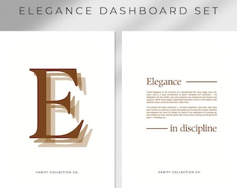 Elegance Dashboard Set - A5 Printable
