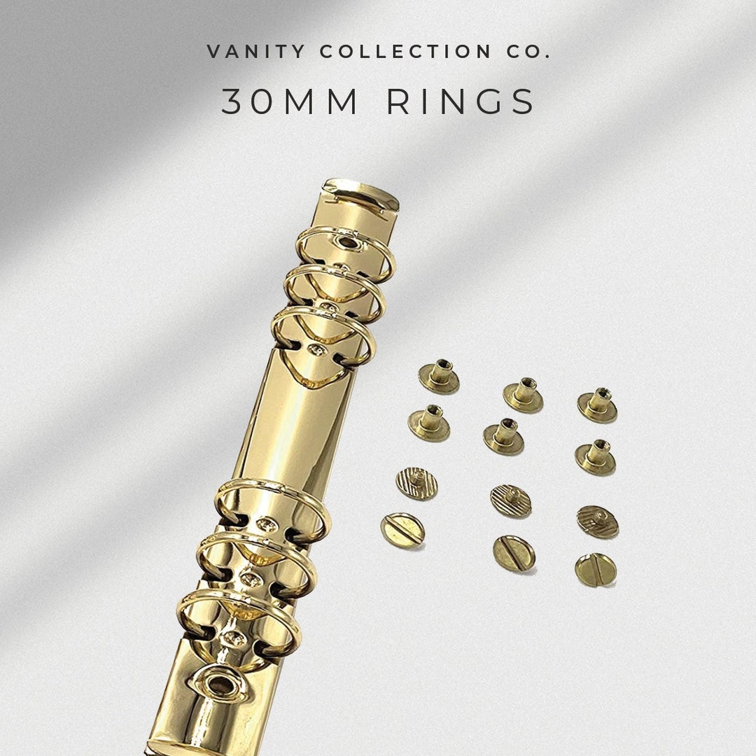 30MM A5 Planner Binder Rings Chunky Planner O Ring With Screws 6 Ring