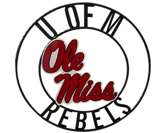University of Mississippi Ole Miss Wrought Iron Wall Decor