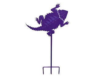TCU Horn Frogs Wrought Iron Yard Decor - TCU Horn Frogs Patio Decor