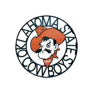 Oklahoma State Cowboys Wrought Iron Wall Decor