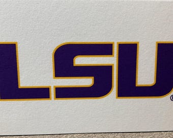 LSU Tigers acoustic panel digital printed wall decor.