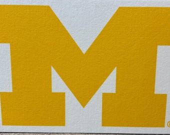 Michigan Wolverines acoustic panel digital printed wall decor.