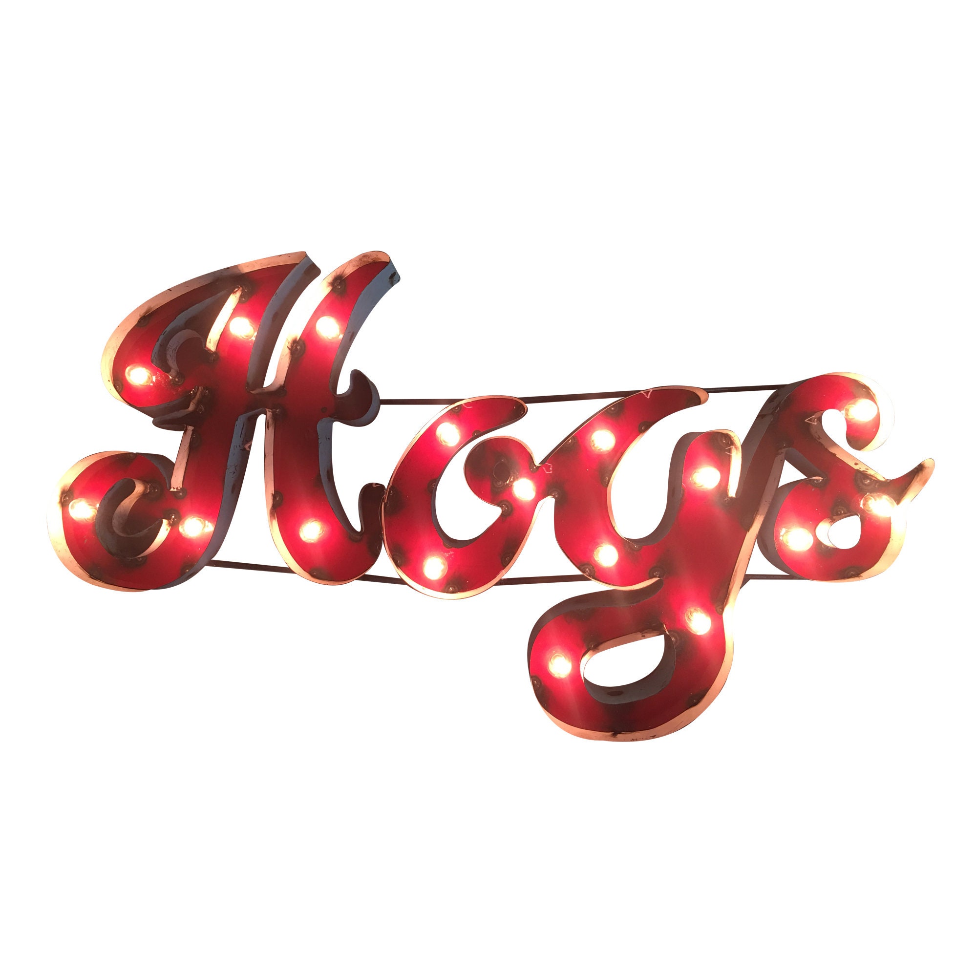Arkansas Razorbacks Neon Game Room Wall Clock University Of Arkansas Razorbacks Neon Wall Clock ...