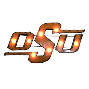 Oklahoma State Recycled Metal Wall Decor