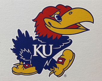 Kansas Jayhawks acoustic panel digital printed wall decor.