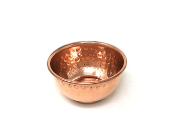 Copper Offering Bowl - Plain Hammered