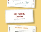 Family Games - Printable Coupon | Kids Christmas Coupon | Last Minute Birthday Gift