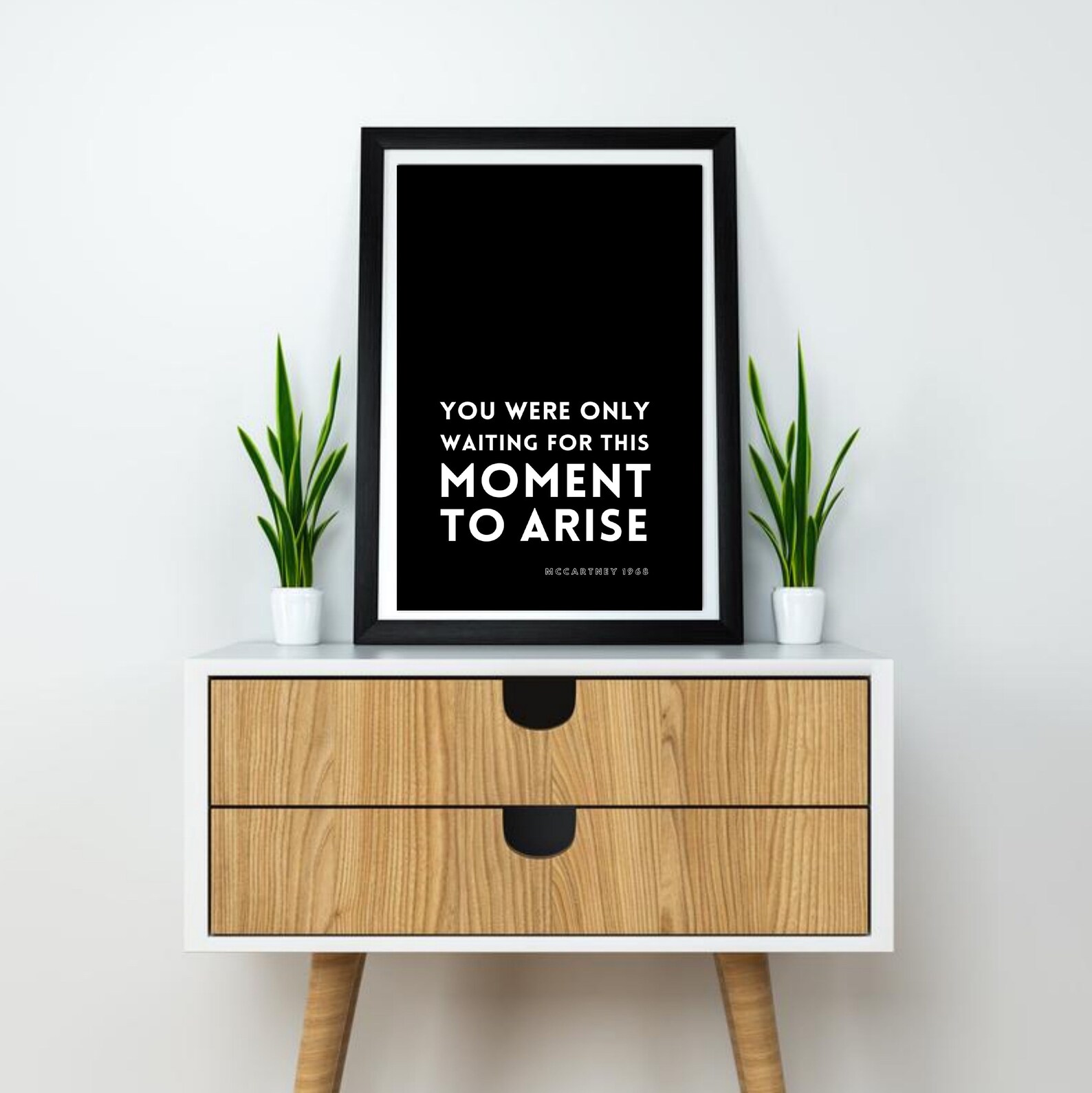 Beatles Song Lyrics Print Lyric Wall Art Quotes About Life Etsy