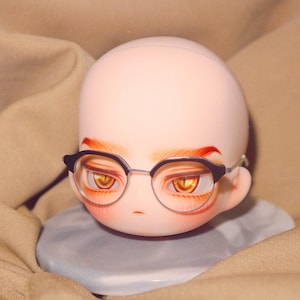 1/3 BJD Half-Rim Glasses | 8&quot; Head Compatible | Eyewear for 10cm Plush Dolls, SD13, Dollfie Dream, MSD