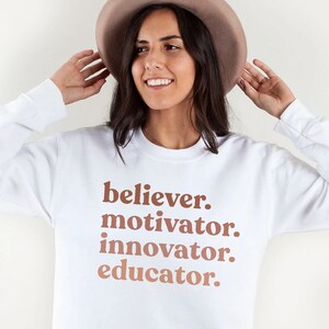 Teacher Sweatshirt, Teach Sweatshirt, Teacher Crewneck, Cute Shirt for Teachers, Teacher Gifts, Elementary School Teacher Shirt