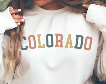 Colorado Sweatshirt, Colorado Sweater, Colorado Shirt, Retro Sweatshirt, Vintage Sweatshirt, Colorado Crewneck, Women’s Sweatshirt