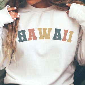 Hawaii Sweatshirt, State Sweatshirt,  Hawaii Sweater, Hawaii Hoodie, Hawaii Shirt, Hawaii Crewneck, Retro Sweatshirt, Vintage Sweater