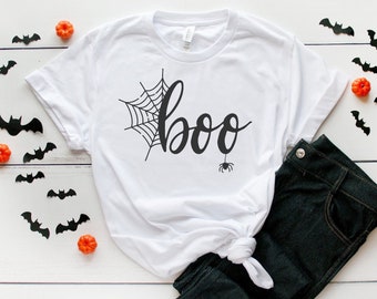 Jolie chemise d'Halloween, t-shirt graphique d'Halloween, chemise d'Halloween drôle, chemise de costume d'Halloween, chemise des bonbons ou des sorts pour maman, chemise d'araignée mignonne