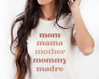 Mom Mama Mother Shirt, Mama Shirt, Retro Shirt, Mothers Day Gift, Cute Shirt for Moms, Mom Shirt, Mothers Day Gift Idea, Graphic Tees