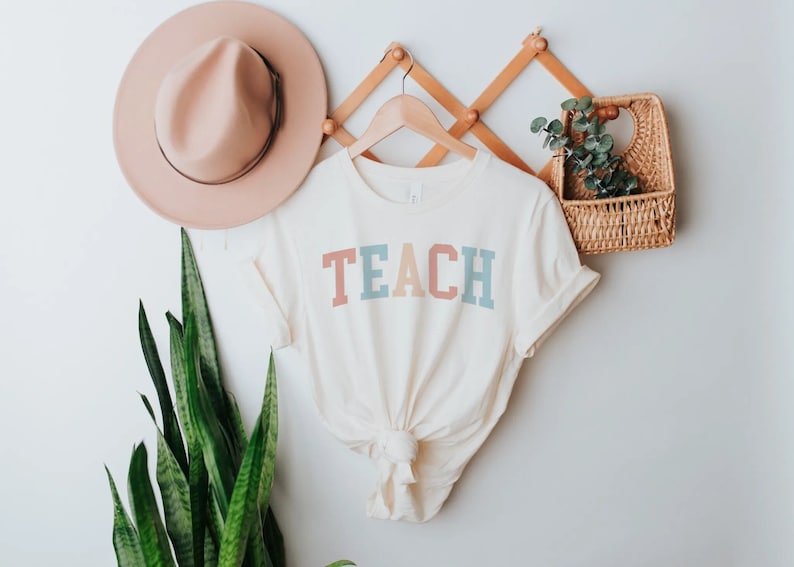 Camiseta de maestro, camiseta de maestro, camiseta de maestro, camiseta linda para maestros, regalos para maestros, camiseta de maestro de escuela primaria