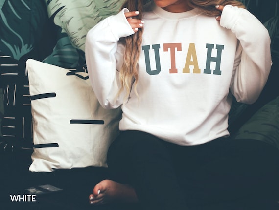 Utah Sweatshirt, Retro Sweatshirt, Utah Sweater, State Sweatshirt, Crewneck Sweatshirt, Utah Crewneck