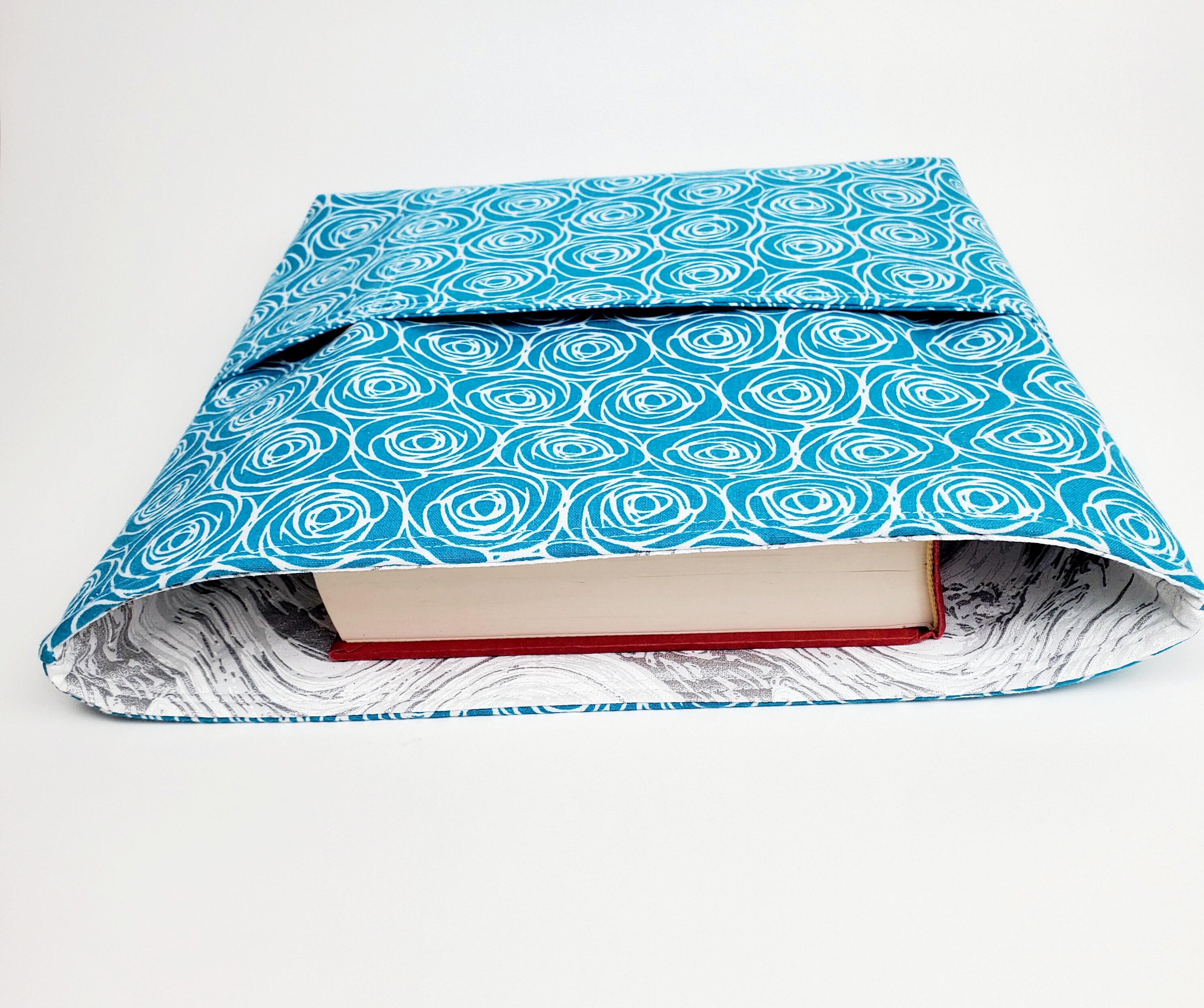 Book Sleeve With Pockets Padded Book Sleeve Book Etsy