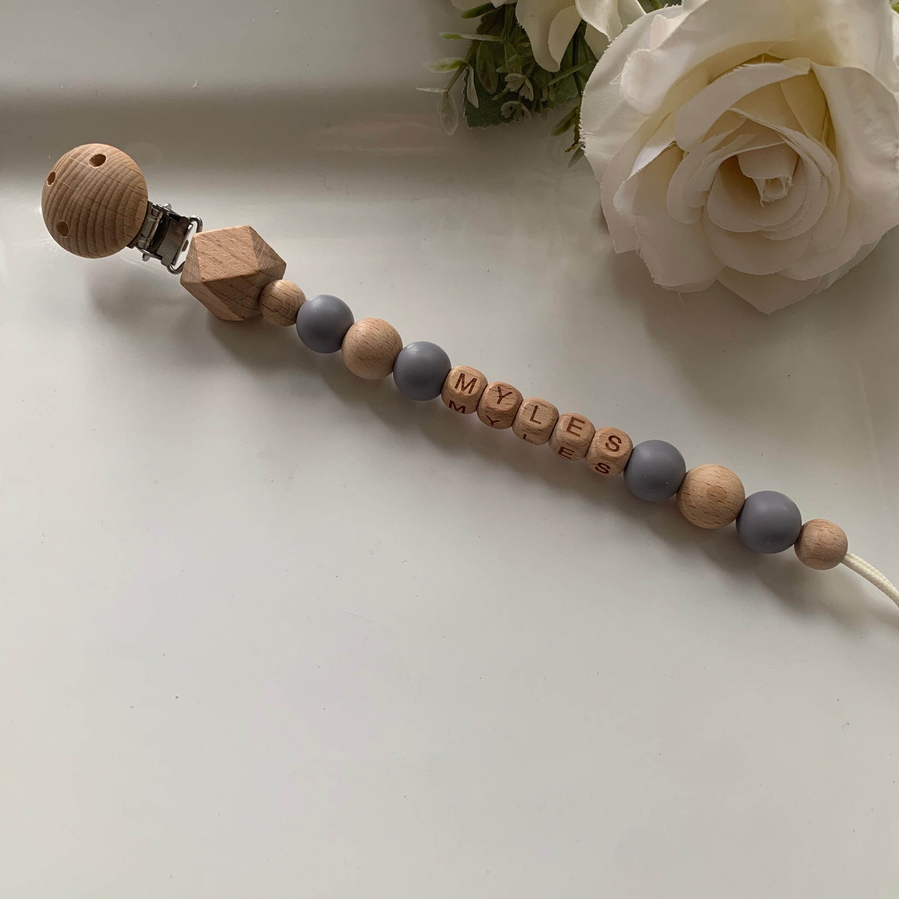 Handmade Personalised Dummy Clips Etsy