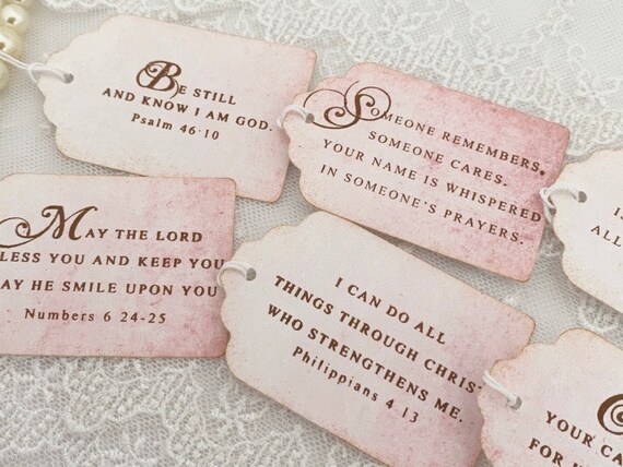 Bible Tags Bible Verse Gift Tags Scripture Tags Christian | Etsy
