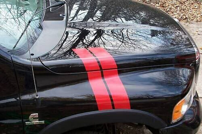 Hood Fender Hash Marks Truck Decals Car Stripes Etsy