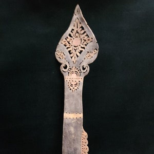 Vintage Wayang kulit Shadow Stick Puppet Leather Indonesia Handmade Antique