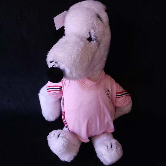 peluche snoopy Rose 1968 , 25 Cm Environ