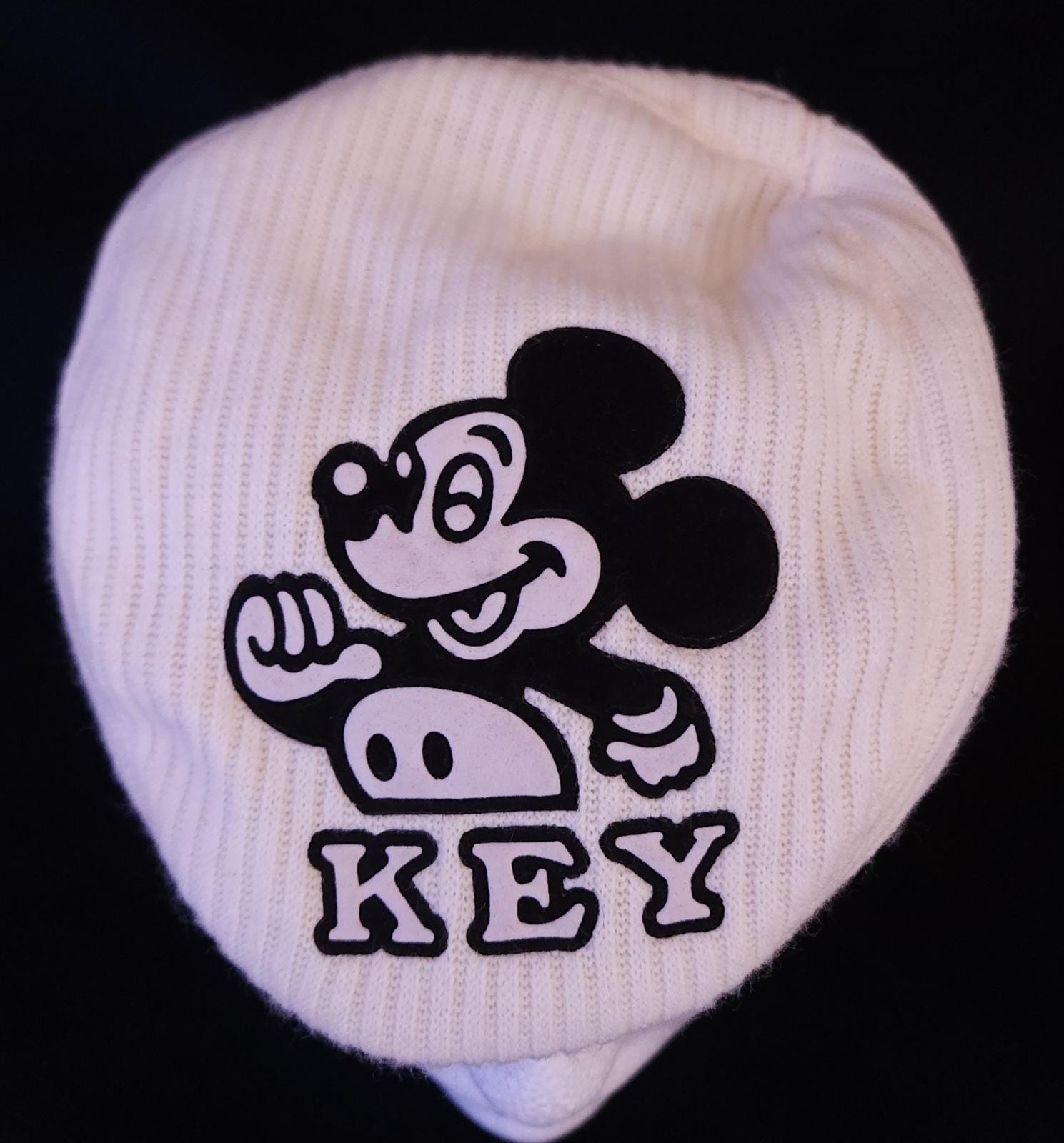 Disney Parks Authentic Black White Houndstooth Newsboy‎ Cap Rhinestone Mickey Mickey Newsboy Cap - Etsy main image 4