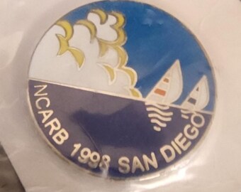 Vintage NCARB 1998 San Diego California CA Sailing Club Event Souvenir Pin Rare