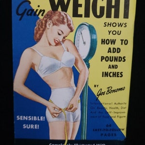 Vintage 1950&#39;s Easy Way to Gain Weight Joe Bonomo Handy Pocket Booklet Manual