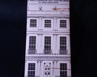 Vintage Archi-Types Georgian House Cardboard Slot-Together Model Kit New Sealed