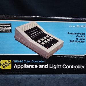New Radio Shack TRS-80 Color Computer Programmable Appliance Light Controller Plug n Power Program Up to 256 Modules 26-3142