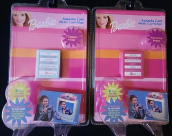 2 Pack Rare Barbie Karaoke Cam Music Cartridge Classic Favorite Hits 2003 Sealed