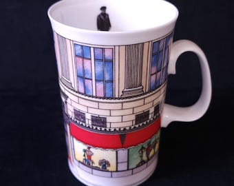 Vintage Saks Fifth Avenue Ave Fine Bone Made In England Coffee Cup Ceramic Mug