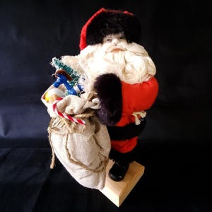 Vintage Christmas 13.5&quot; Porcelain Santa Claus Standing Figure Holiday Decoration