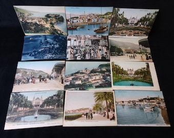 Antique Monte Carlo Monaco Postcards Lot of 12 Landscape Architectural Unposted